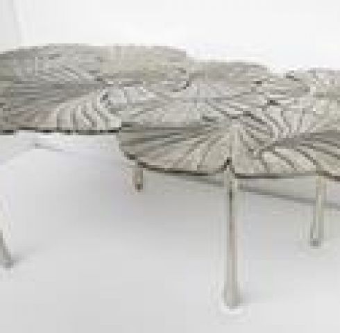 COCKTAIL TABLE-GINGKO LEAF PATT