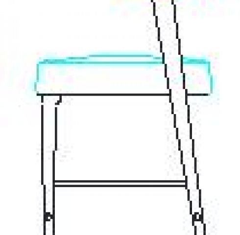 COUNTER STOOL W/BACK 
