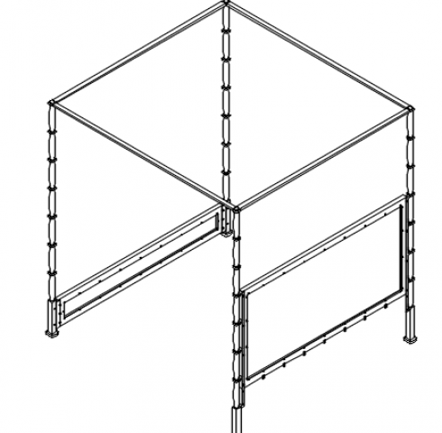 Dominic Canopy Bed 382-HF69