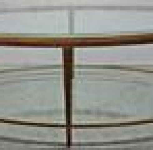 JINX BRASS OVAL COCKTAIL TABLE