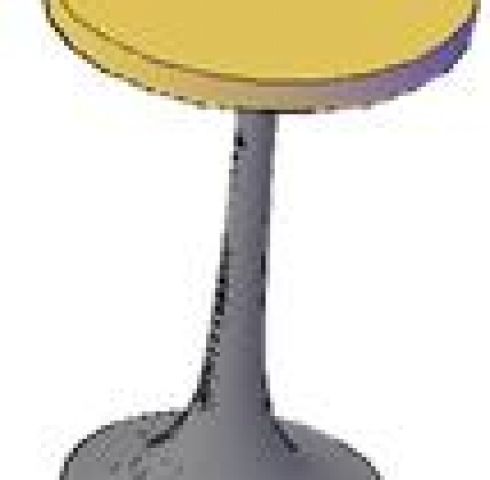 OSCAR DINING TABLE - BASE ONLY ALUMIUM - POLISHED BRUSH W TOP COAT