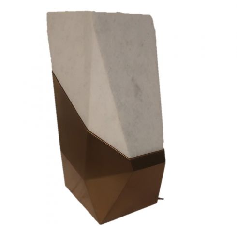 QUARTZ PEDESTAL END TABLE