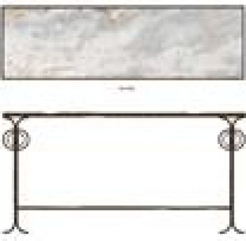 SCULPTURAL LEG CONSOLE TABLE