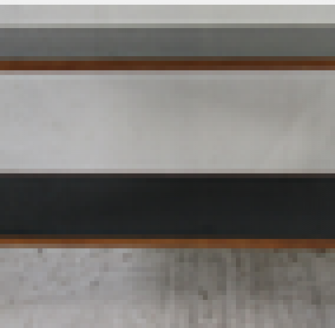 WROUGHT/GLIDED CONSOLE-BLACK GLASS
